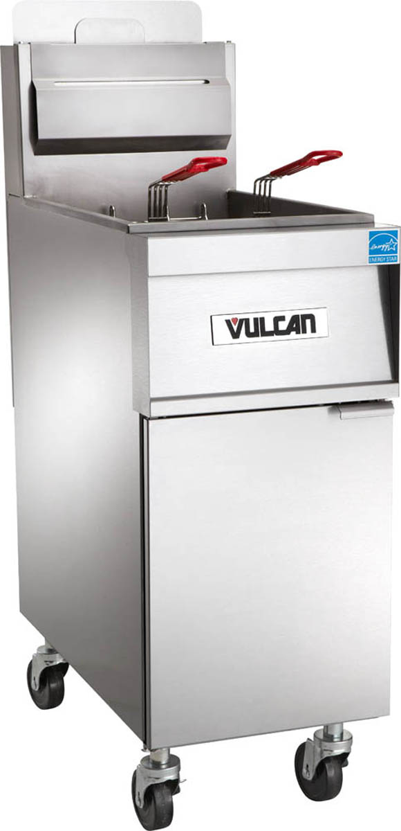 Vulcan 1TR45A Full Pot Floor Model Gas Fryer