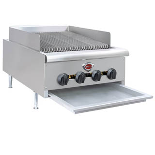 Wells HDCB-2430G Natural Gas Heavy Duty 24 Charbroiler - 80,000 BTU, Chef's Deal