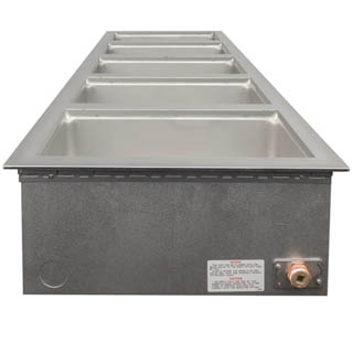 Wells MOD500 Series 12”x20” Five Well, Heavy Duty, Top Mount, Rectangular Drop-In Food Warmers,Chefs Deal's