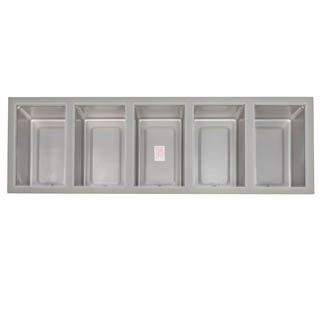 Wells MOD500 Series 12”x20” Five Well, Heavy Duty, Top Mount, Rectangular Drop-In Food Warmers, Chef's Deal'