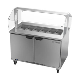 Beverage Air SPE48HC Mega Top Sandwich Prep Table with Sneeze Guard
Hydrocarbon Series