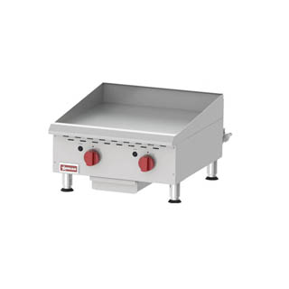OMCAN COUNTERTOP STAINLESS STEEL GAS GRIDDLE WITH
THERMOSTATIC CONTROL