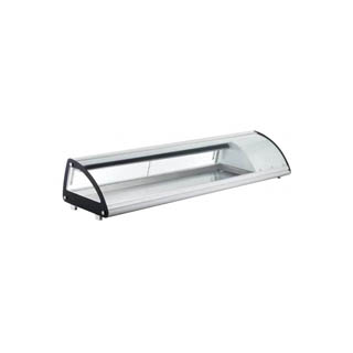 OMCAN SUSHI CASES WITH CURVED GLASS