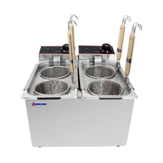 OMCAN COUNTERTOP ELECTRIC PASTA COOKER
WITH 4L (x2) CAPACITY