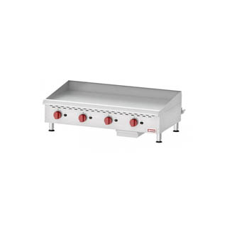 OMCAN COUNTERTOP STAINLESS STEEL GAS GRIDDLE WITH
MANUAL CONTROL