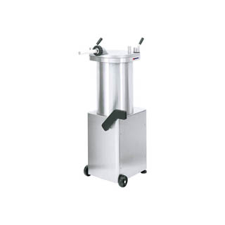 OMCAN STAINLESS STEEL HYDRAULIC PISTON
SAUSAGE STUFFERS - 26 LB CAPACITY