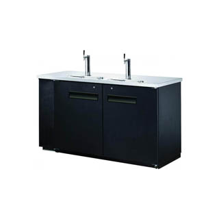 OMCAN SOLID DOOR BOTTLE KEG COOLERS WITH BEER DISPENSERS