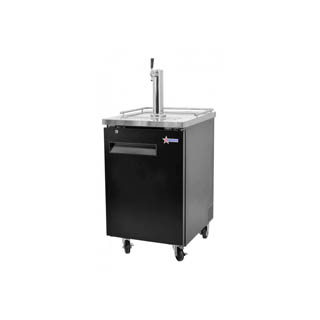 OMCAN SOLID DOOR BOTTLE KEG COOLERS WITH BEER DISPENSERS