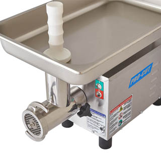 Pro-cut KG-12-SS Food grade stainless steel headstock, plate
      knive and auger, Chef's Deal