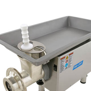 Pro-Cut KG-22-W I can process up to 28.66 lb/minute (1720 lbs/hr) on the first ground through an included 3/16' plate, Chef's Deal