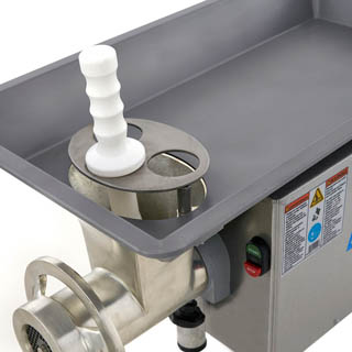 Pro-Cut KG-22W-XP Using its powerful 2 horsepower and 220 volt motor, the KG-22W-XP grinds
      meat at 30lbs per minute, Chef's Deal